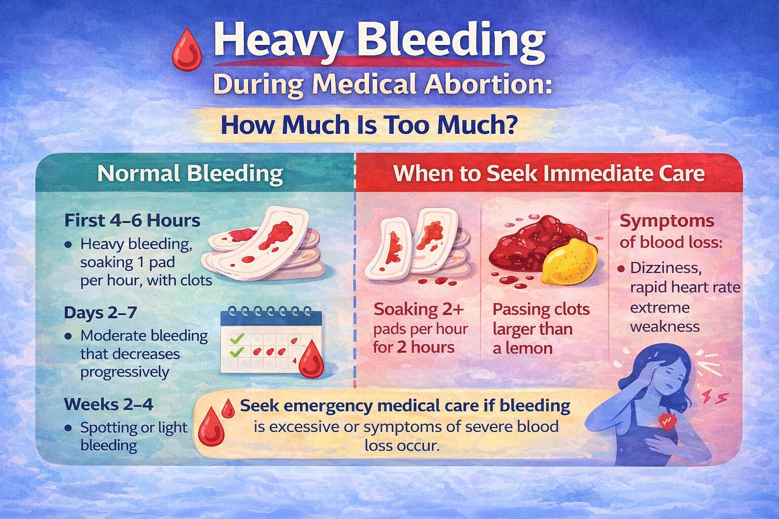 Heavy Bleeding During Medical Abortion: How Much Is Too Much?