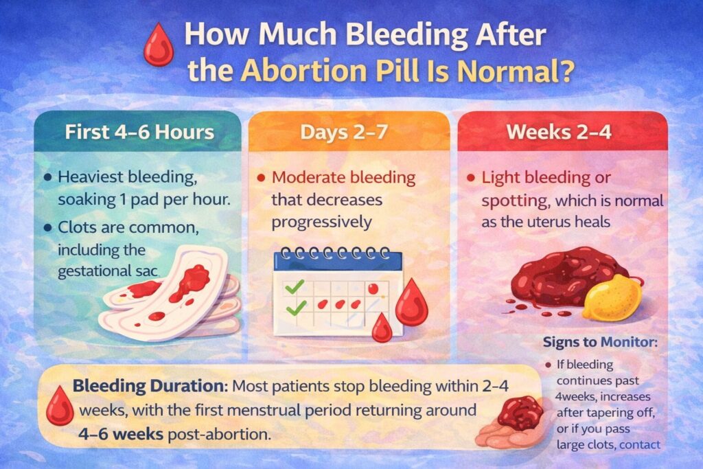 How Much Bleeding After the Abortion Pill Is Normal - image