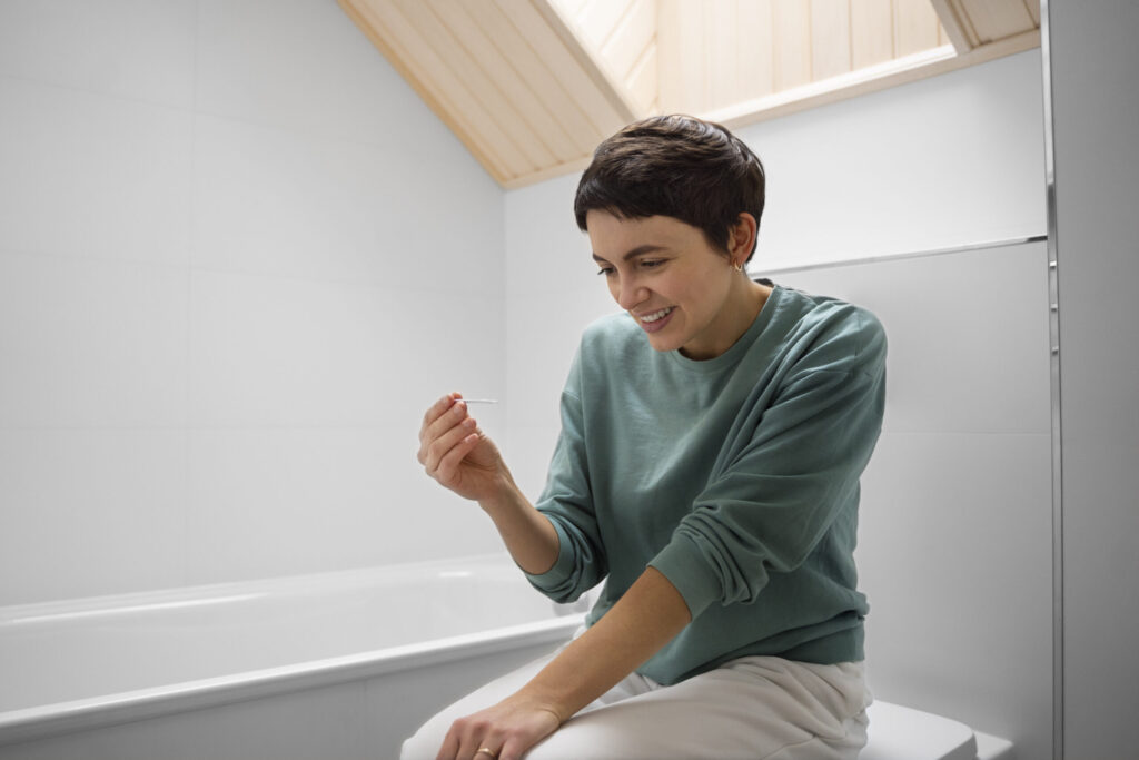 Can I use the toilet normally after inserting misoprostol?