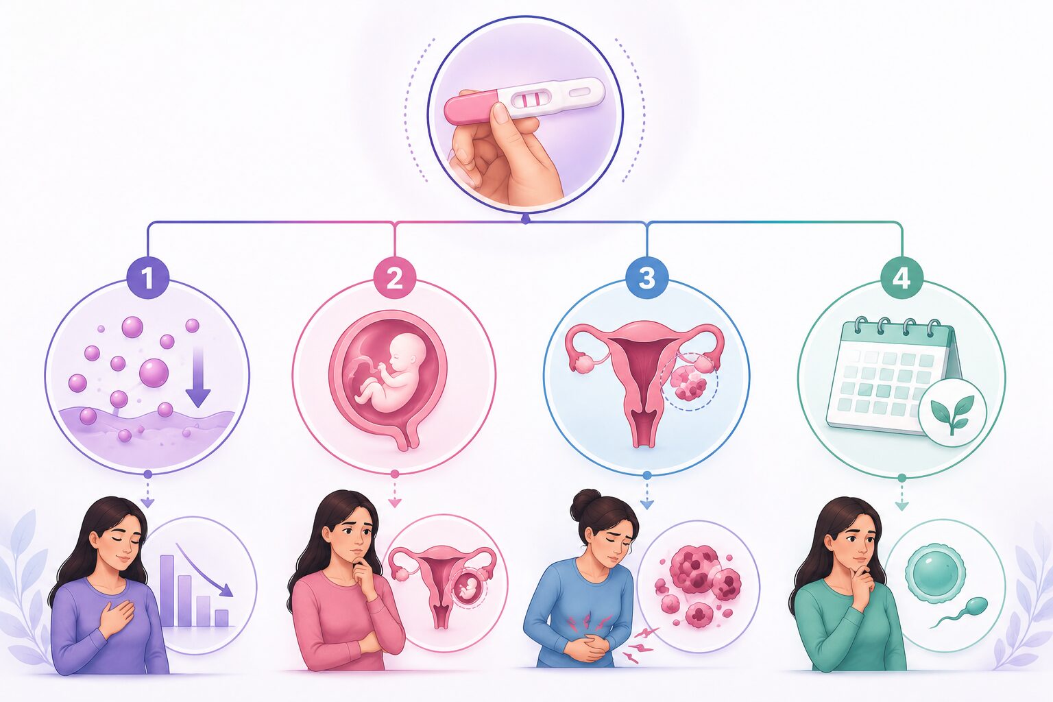 Common Reasons for a Positive Pregnancy Test Four Weeks After an Abortion