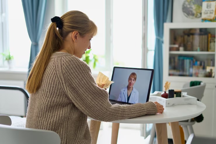 Which is faster telehealth abortion or an in-clinic visit?
