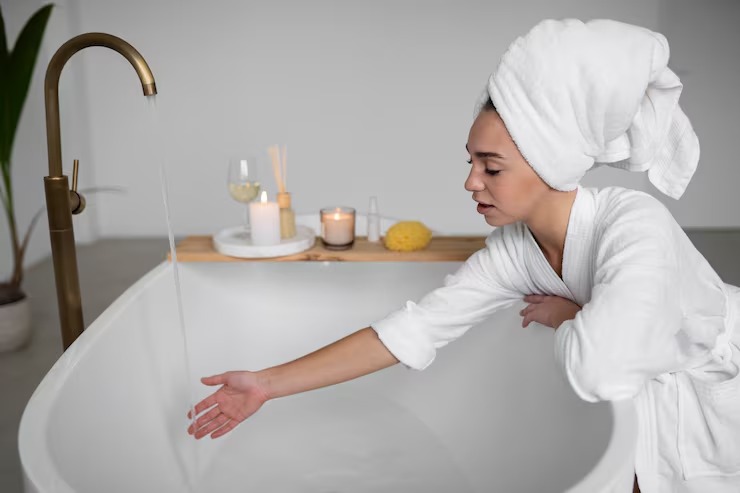 Does a hot bath worsen abortion bleeding?