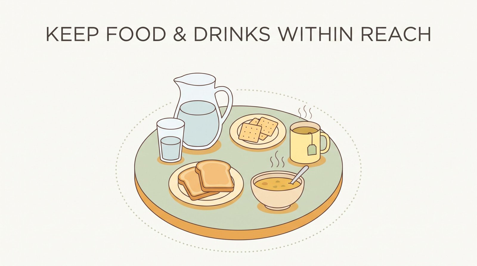 5. Keep Food and Drinks Within Reach
