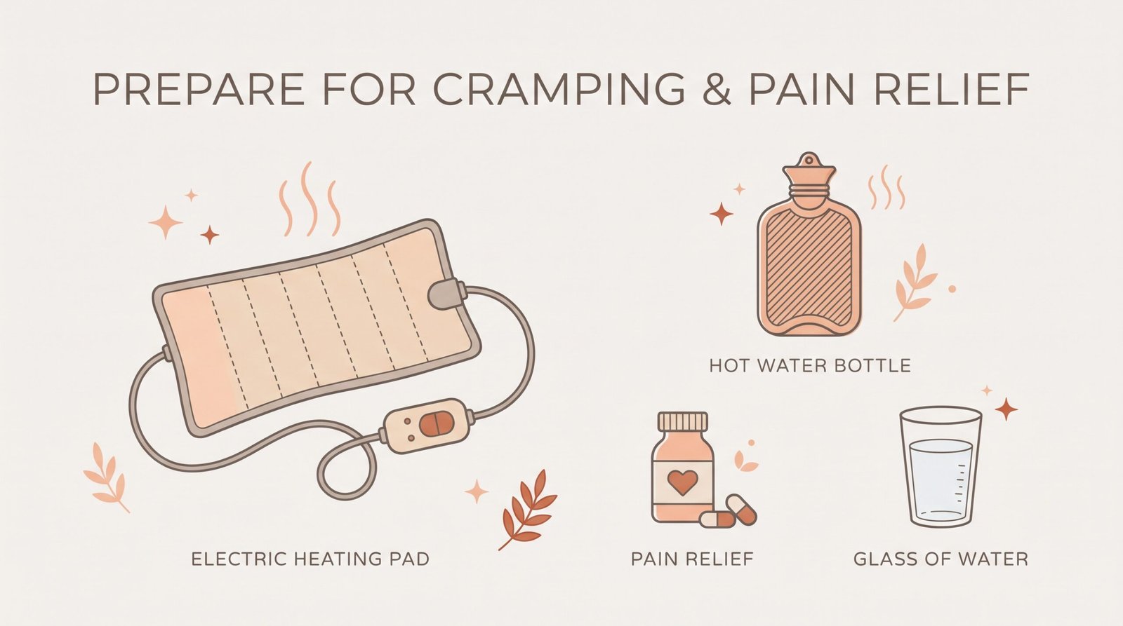 3. Prepare for Cramping and Pain Relief
