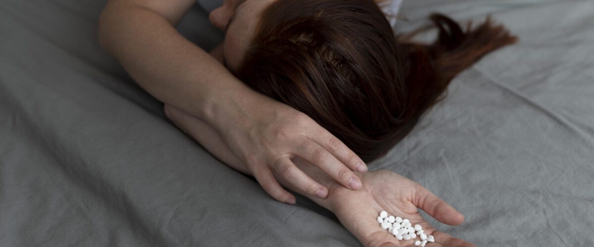 Why does abortion pill bleeding slow when lying down?