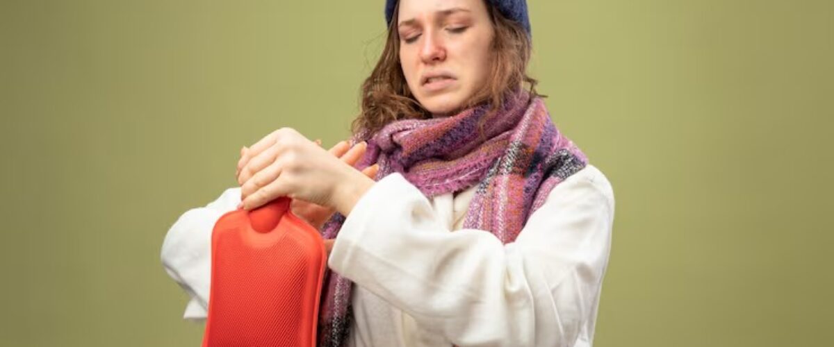 Is a hot water bottle safe for intense cramps?